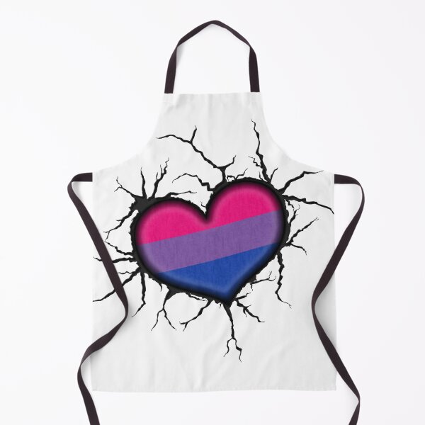 Item preview, Bisexual Heart Thrown into Cracked surface designed and sold by LiveLoudGraphic.