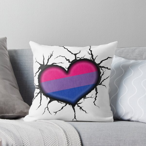Item preview, Bisexual Heart Thrown into Cracked surface designed and sold by LiveLoudGraphic.