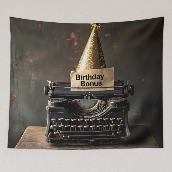 Item preview, Birthday Bonus – Still Waiting Since 1987 designed and sold by AI-Only Creations.