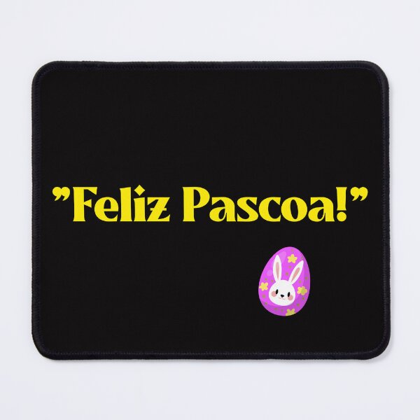 Vista previa del artículo con la obra «"¡Feliz Pascoa!"», diseñado y vendido por Boardwalkmerch.