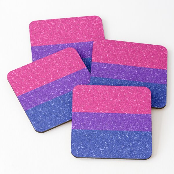 Item preview, Faux Glitter Bisexual Pride Flag Background designed and sold by LiveLoudGraphic.