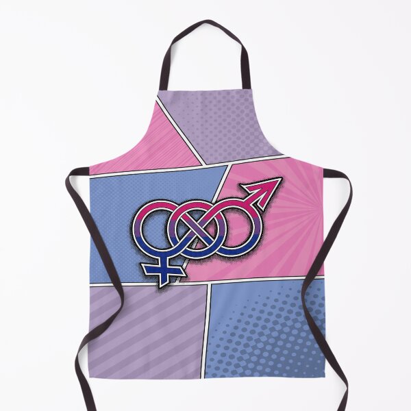 Item preview, Halftone Bisexual Pride Gender Knot with Flag Background designed and sold by LiveLoudGraphic.