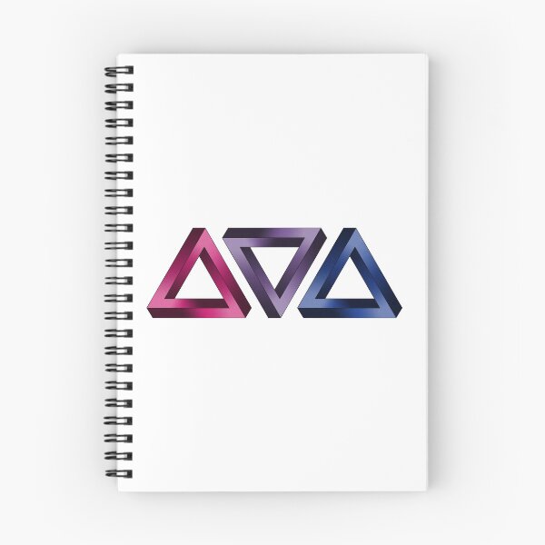 Item preview, Bisexual Pride Flag Colored Twisted Triangles Optical Illusions designed and sold by LiveLoudGraphic.