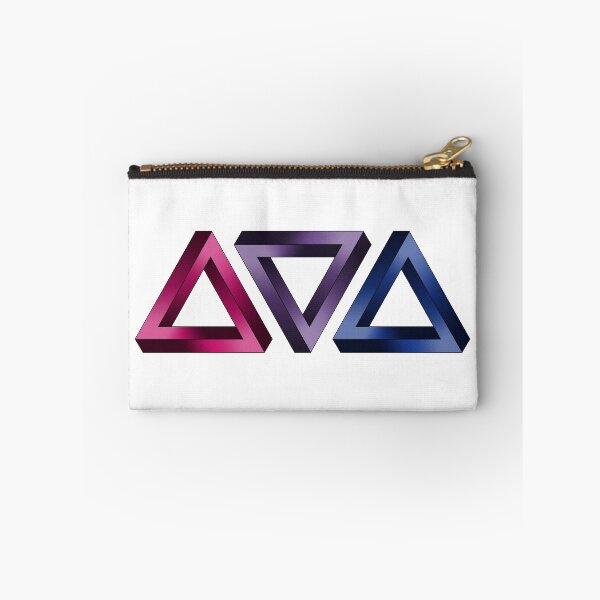 Item preview, Bisexual Pride Flag Colored Twisted Triangles Optical Illusions designed and sold by LiveLoudGraphic.