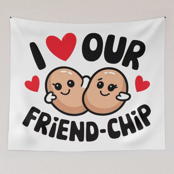 Item preview, I Love Our Friend-Chip – Cute Chips Hugging designed and sold by Artyx_Design.