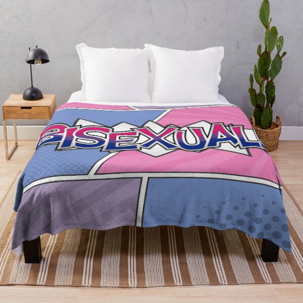 Item preview, Halftone Bisexual Pride Typography with Flag Background designed and sold by LiveLoudGraphic.