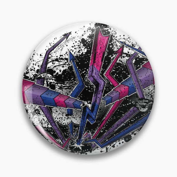 Item preview, Grunge Graffiti Bisexual Lightning and Arrows designed and sold by LiveLoudGraphic.