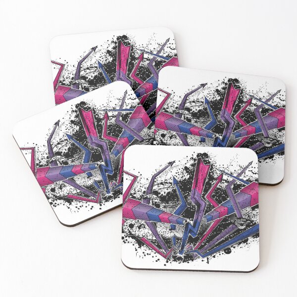 Item preview, Grunge Graffiti Bisexual Lightning and Arrows designed and sold by LiveLoudGraphic.
