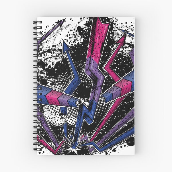 Item preview, Grunge Graffiti Bisexual Lightning and Arrows designed and sold by LiveLoudGraphic.