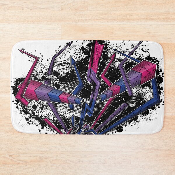 Item preview, Grunge Graffiti Bisexual Lightning and Arrows designed and sold by LiveLoudGraphic.