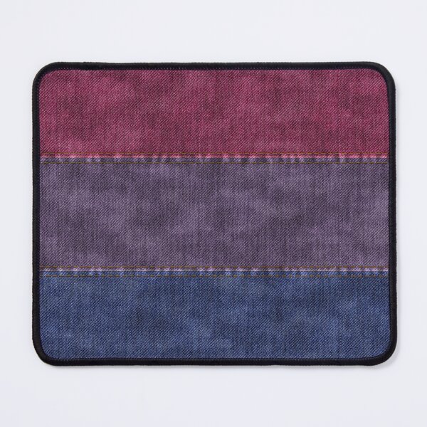 Item preview, Denim Textured Seamless Bisexual Pride Flag Pattern designed and sold by LiveLoudGraphic.
