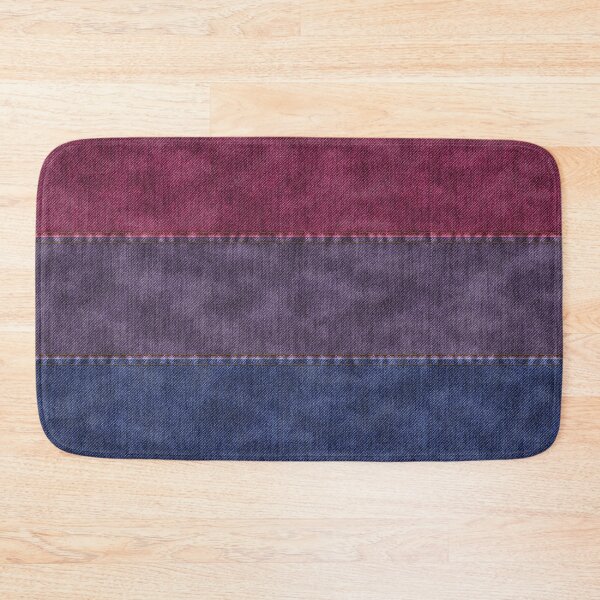 Item preview, Denim Textured Seamless Bisexual Pride Flag Pattern designed and sold by LiveLoudGraphic.