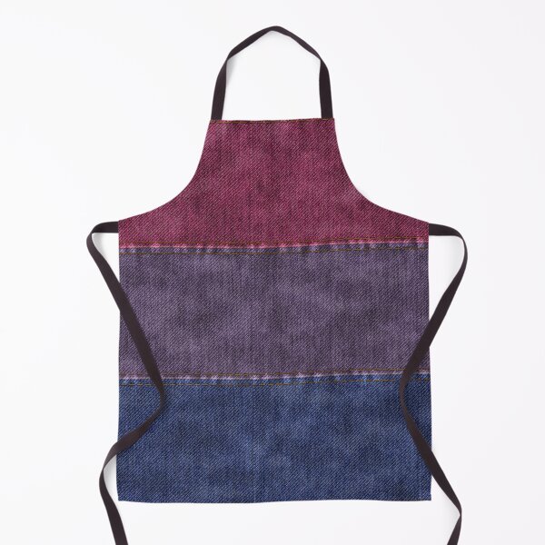 Item preview, Denim Textured Seamless Bisexual Pride Flag Pattern designed and sold by LiveLoudGraphic.