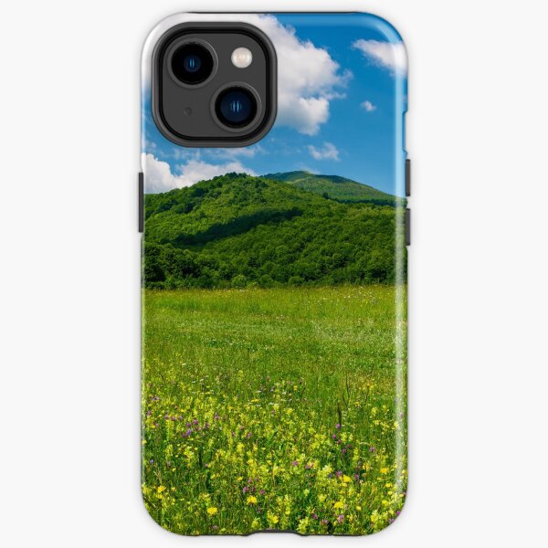 beautiful landscape with meadow in mountains iPhone Tough Case