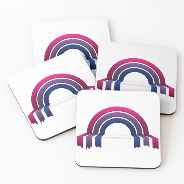 Item preview, Bisexual Pride Flag 3D Drip Rainbow Design designed and sold by LiveLoudGraphic.