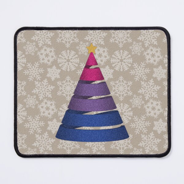 Item preview, Large Spiral Bisexual Pride Flag Christmas Tree Vector designed and sold by LiveLoudGraphic.