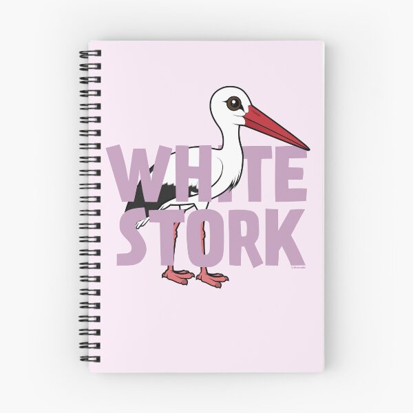 Artikelvorschau, Netter Birdorable weißer Storch entworfen und verkauft von Birdorable.