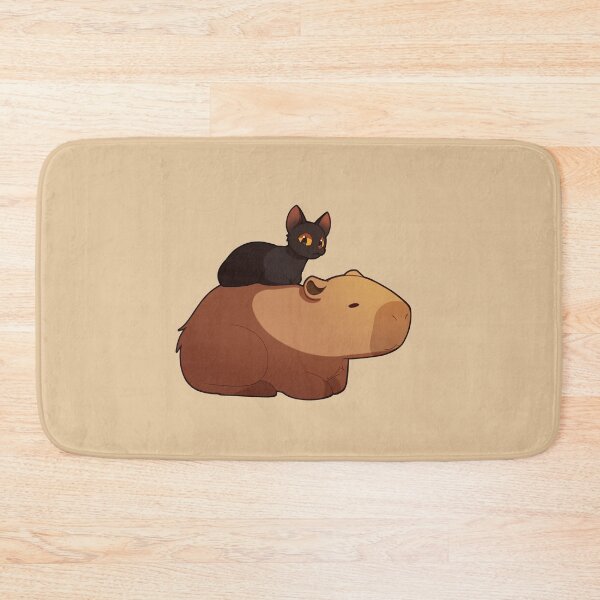 Item preview, Flow sticker and t-shirt, cat and capybara designed and sold by KanartMerch.