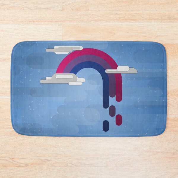 Item preview, Bisexual Pride Flag Minimalist Drip Rainbow Design designed and sold by LiveLoudGraphic.