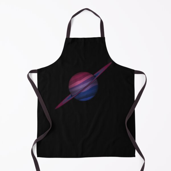 Artikelvorschau, Planet und Ringe in den Farben der Bisexual Pride Flag entworfen und verkauft von LiveLoudGraphic.