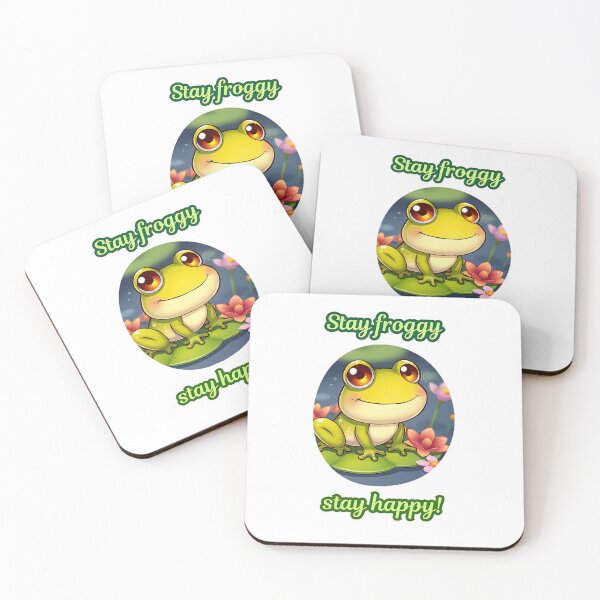 Item preview, Stay Froggy, Stay Happy! designed and sold by ChibiLOL.