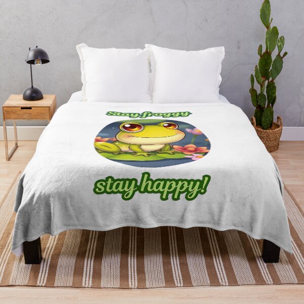 Item preview, Stay Froggy, Stay Happy! designed and sold by ChibiLOL.