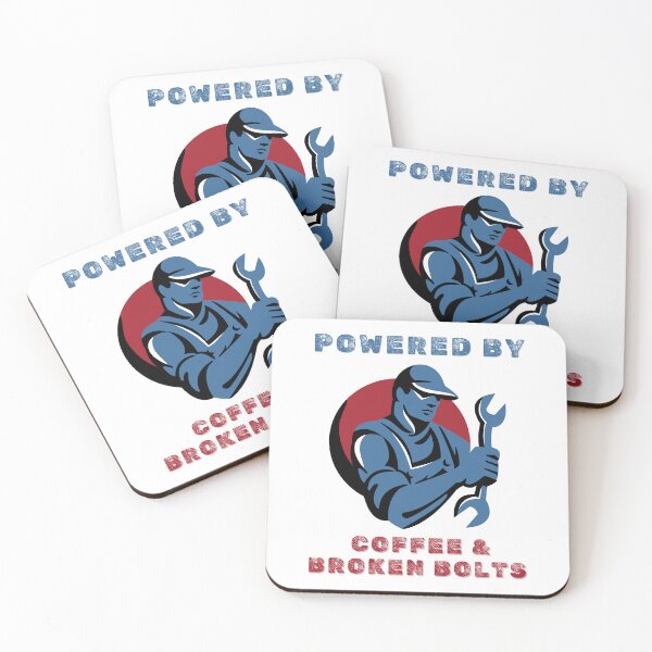 Item preview, Powered by Coffee & Broken Bolts designed and sold by DigitalMagShop.