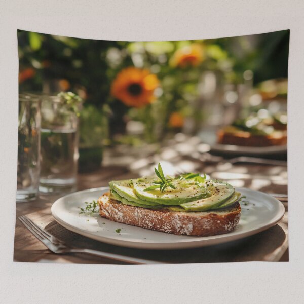 Item preview, Avocado toast on wood designed and sold by anytka.