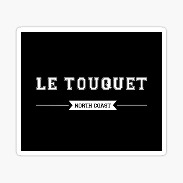 Vista previa del artículo con la obra «Espíritu marino – Le Touquet [negro]», diseñado y vendido por FrenchTouch77.