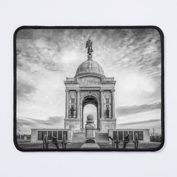 Item preview, Pennsylvania Memorial at Gettysburg 2 BW designed and sold by jrtwynam.