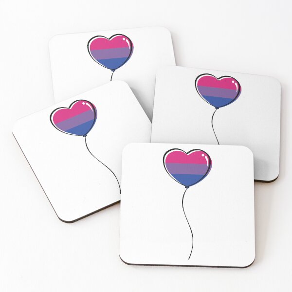 Item preview, Bisexual Pride Minimalist Heart Balloon designed and sold by LiveLoudGraphic.