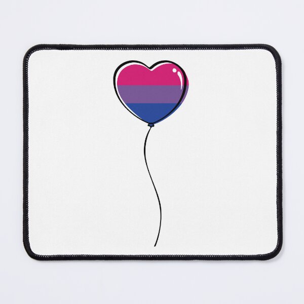 Item preview, Bisexual Pride Minimalist Heart Balloon designed and sold by LiveLoudGraphic.