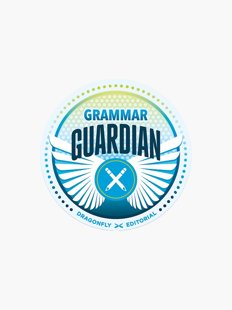 Thumbnail 3 of 3, Sticker, Grammar Guardian designed and sold by samdragonfly99.