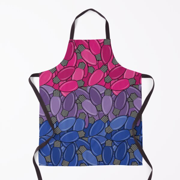 Item preview, Overlapping Christmas Lights in Bisexual Pride Flag Colors designed and sold by LiveLoudGraphic.