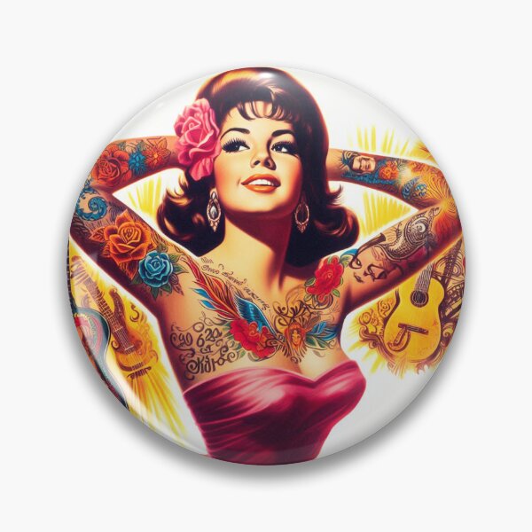 Item preview, Cute Inked Pinup designed and sold by PulpVintage.