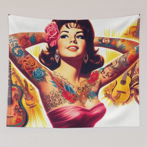 Item preview, Cute Inked Pinup designed and sold by PulpVintage.
