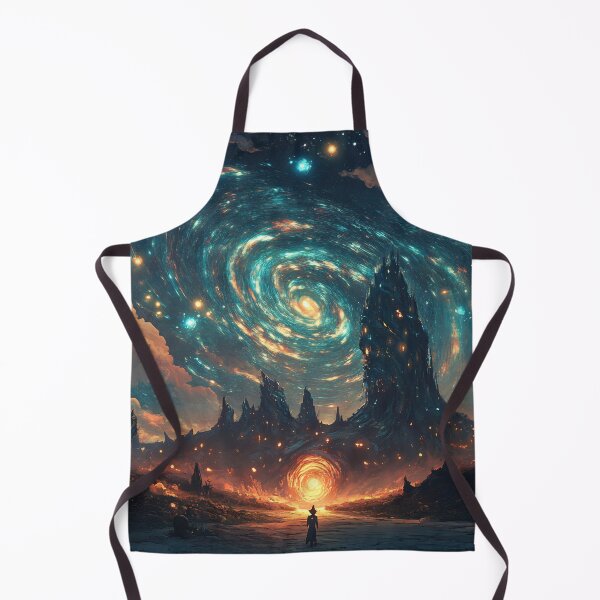 Item preview, Cosmic landscape with a lone figure designed and sold by anytka.