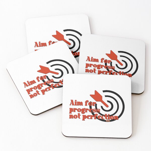 Item preview, Aim for Progress - Inspire Quote designed and sold by WhimWiz.