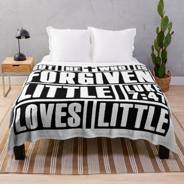 Item preview, Luke 7:47 But He Who Is Forgiven Little Loves Little designed and sold by plushism.