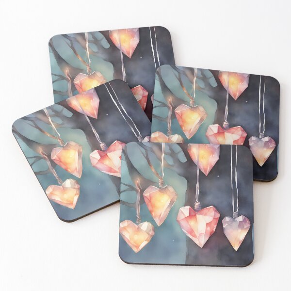 Item preview, Colorful Crystal Hearts designed and sold by CalmnessbyChoice.