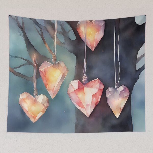 Item preview, Colorful Crystal Hearts designed and sold by CalmnessbyChoice.