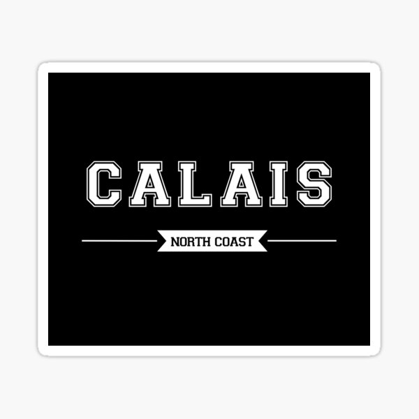 Vista previa del artículo con la obra «Calais, puerta de entrada a Inglaterra [negro]», diseñado y vendido por FrenchTouch77.