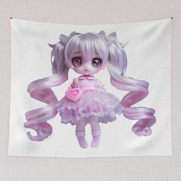 Item preview, Kawaii Pastel Doll – Sweet Dollcore Girl designed and sold by lylange.