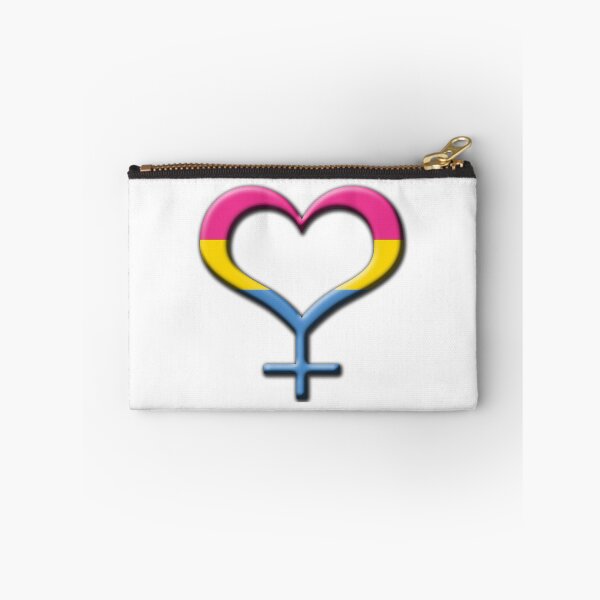Item preview, Heart-Shaped Pansexual Pride Female Gender Symbol designed and sold by LiveLoudGraphic.