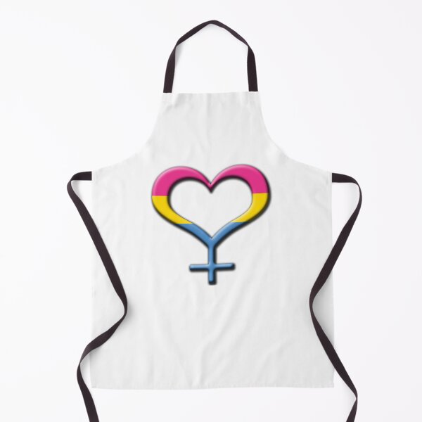 Item preview, Heart-Shaped Pansexual Pride Female Gender Symbol designed and sold by LiveLoudGraphic.