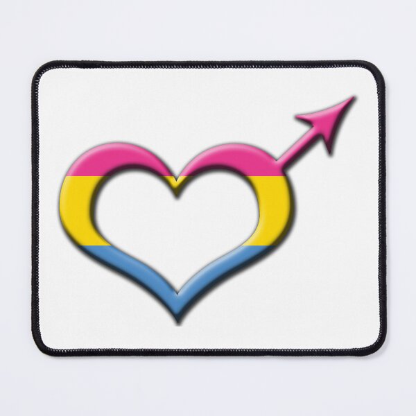 Item preview, Heart-Shaped Pansexual Pride Male Gender Symbol designed and sold by LiveLoudGraphic.