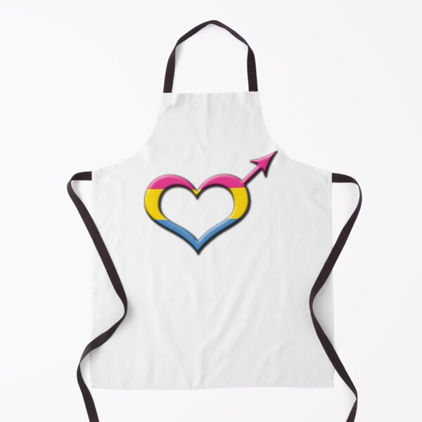 Item preview, Heart-Shaped Pansexual Pride Male Gender Symbol designed and sold by LiveLoudGraphic.