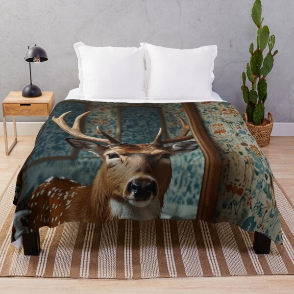 Item preview, Deer Looking in Bathroom Mirror designed and sold by vk09.