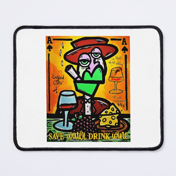 Item preview, Save Water Drink Wine; designed and sold by StickerApe.