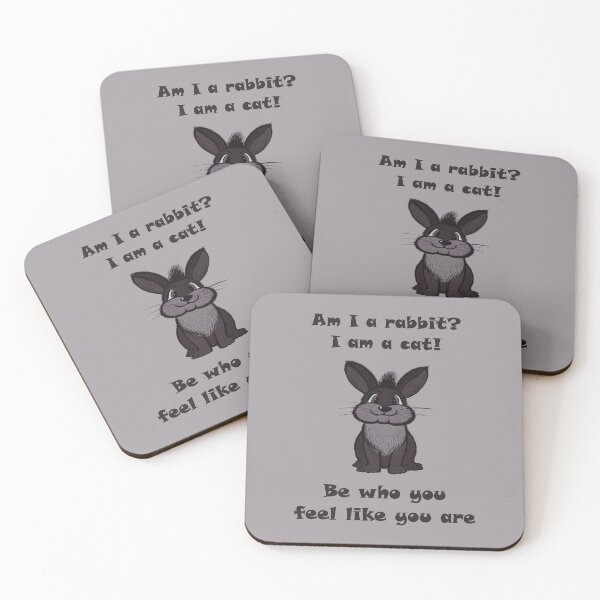 Item preview, Am I a rabbit? I am a cat! Be who you feel like you are. designed and sold by Cherevan.
